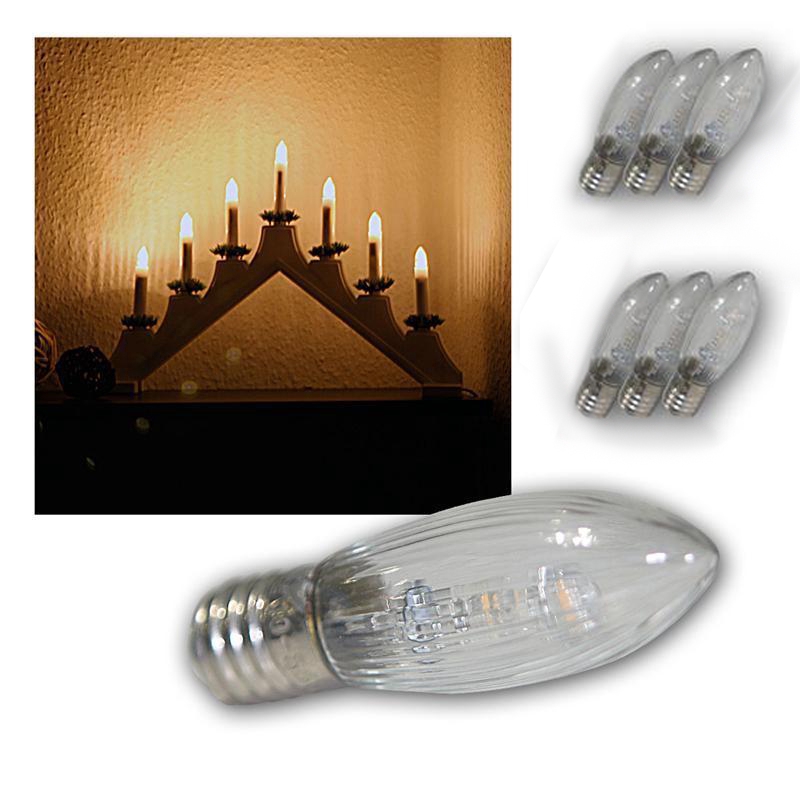 Bóng đèn huỳnh quang dạng nến E10 3W