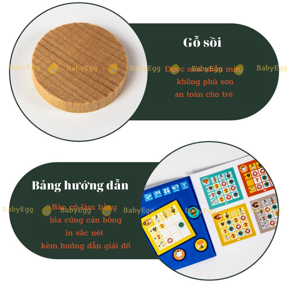 ĐỒ CHƠI GIÁO DỤC board game nhóm rèn luyện trí tuệ tư duy thông minh cho bé trai bé gái 4 5 6 7 8 tuổi baby egg babyegg