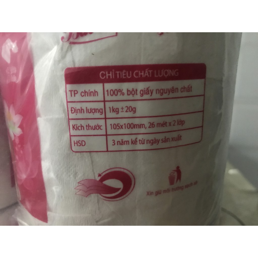 Giấy cuộn Bảo Bảo - 6 cuộn/lốc ( loại dày lõi nhỏ 1kg)