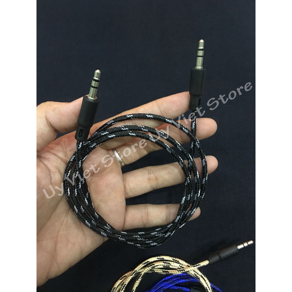 Dây Jack Loa 2 Đầu 3.5ly kết nối loa nghe nhạc và điện thoại - Truyền dữ liệu âm thanh. Dây dù - Loại rẻ