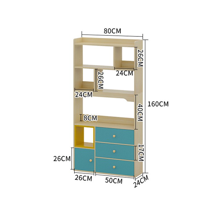 Giá để sách, tủ sách thông minh, tủ vách ngăn MGK013