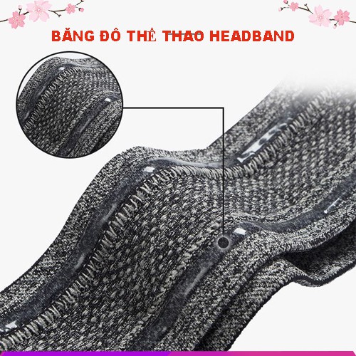 Băng Đô Thể Thao Headband Cotton Đeo Trán Thấm Chặn Mồ Hôi Chống Trượt