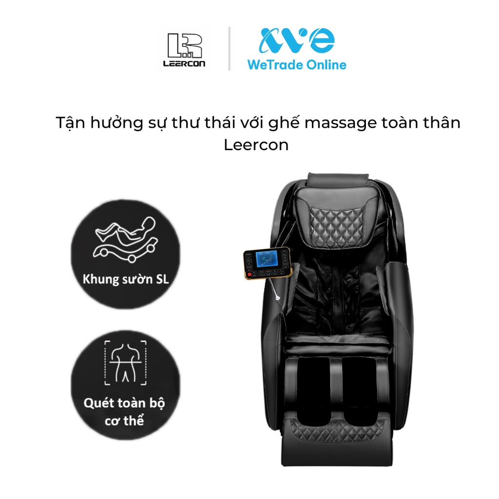 Ghế massage toàn thân Leercon LEK - 988D mát xa cổ vai gáy, massage thông minh