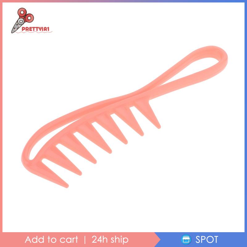 Lược Chải Tóc Răng Thưa Với Tay Cầm Màu Hồng Prettyia1 Cho Nữ