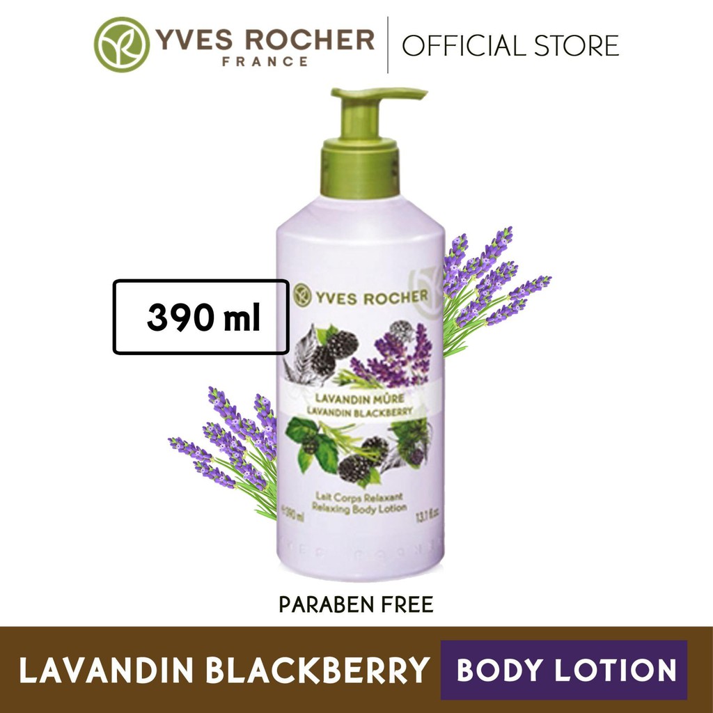 Sữa Dưỡng Thể Yves Rocher Lavandin Blackberry Relaxing Body Lotion 390ml