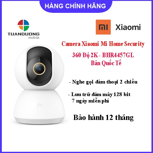 Camera Wifi Xiaomi Mi Home Security 360 Độ 2K - BHR4457GL | Bản Quốc Tế 2021 | Hàng Chính Hãng | Phân Phối Bởi DIGIWORLD