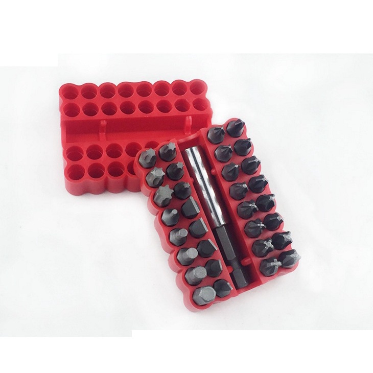 Bộ đầu vặn vít cho máy khoan chân lục giác 33 chi tiết hay bộ tua vít cho máy khoan