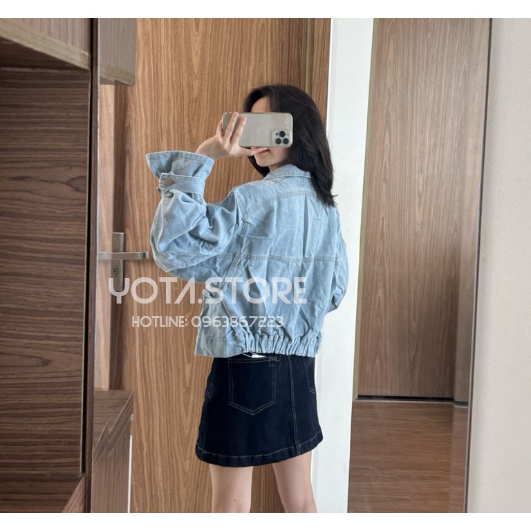 Áo khoác jeans túi hộp - KJ85