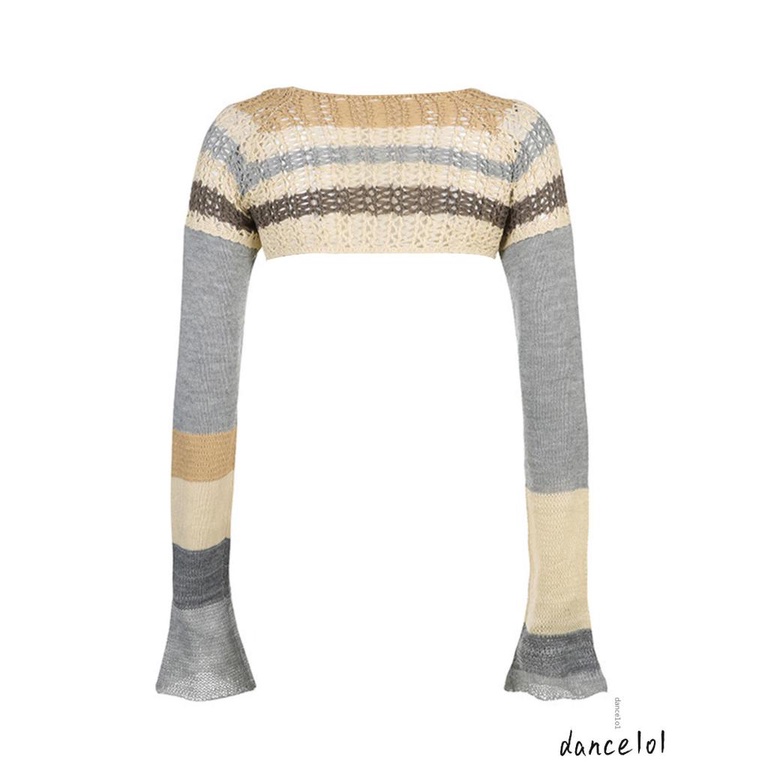 Áo Dệt Kim Tay Dài Cổ Tròn Thời Trang Cho Nữ Khiêu Vũ1O1-