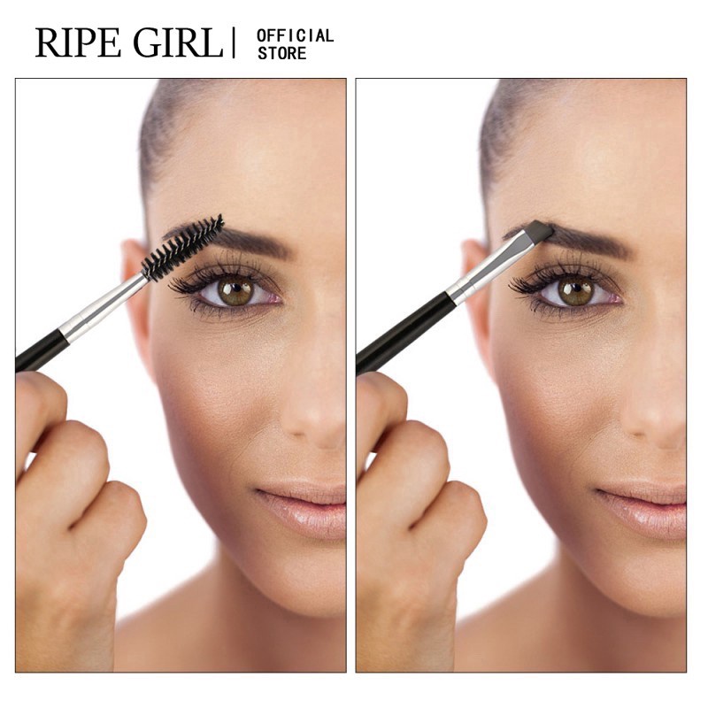 Cọ chải lông mày/mi mascara 2 trong 1 RIPE GIRL trang điểm mắt tiện dụng