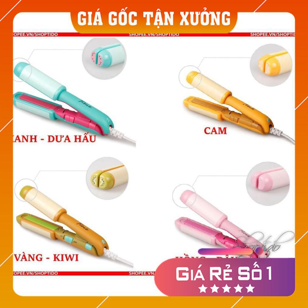 Máy uốn duỗi tóc mini 2 in 1  hình thú hình hoa quả dễ thương  GDLINHCD06