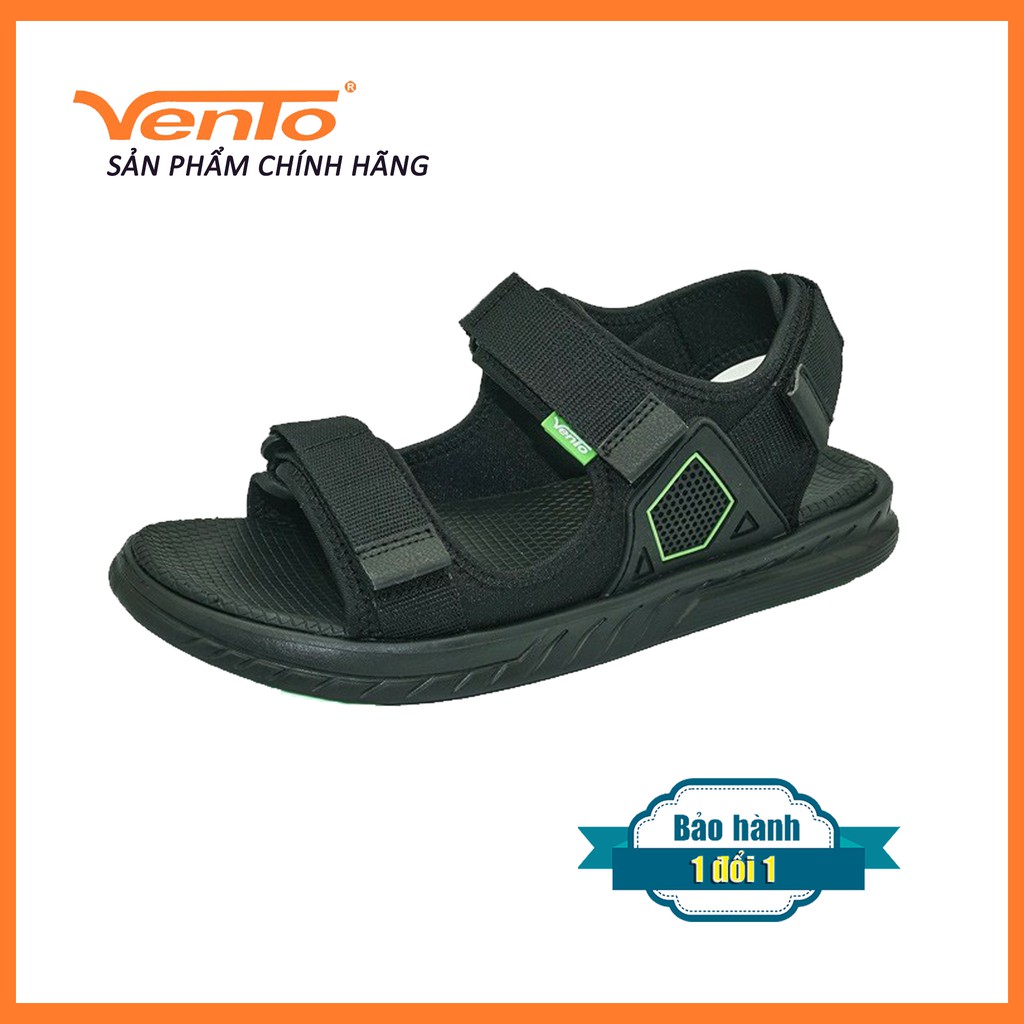 Giày Sandal Vento Nam Nữ NB18 Màu Đen - StreetStyle Vento Hybrid