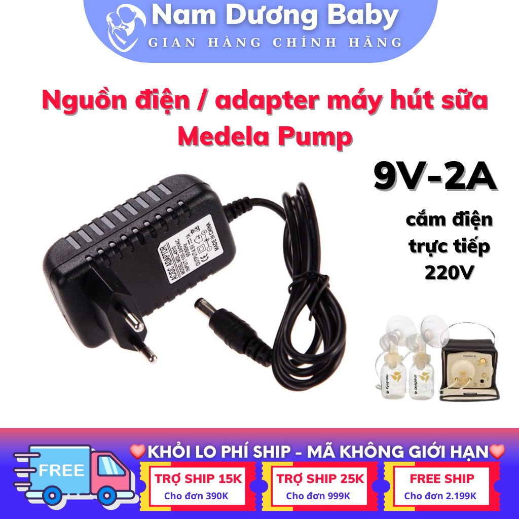Nguồn điện/Adapter 220V dùng cho máy hút sữa Pump