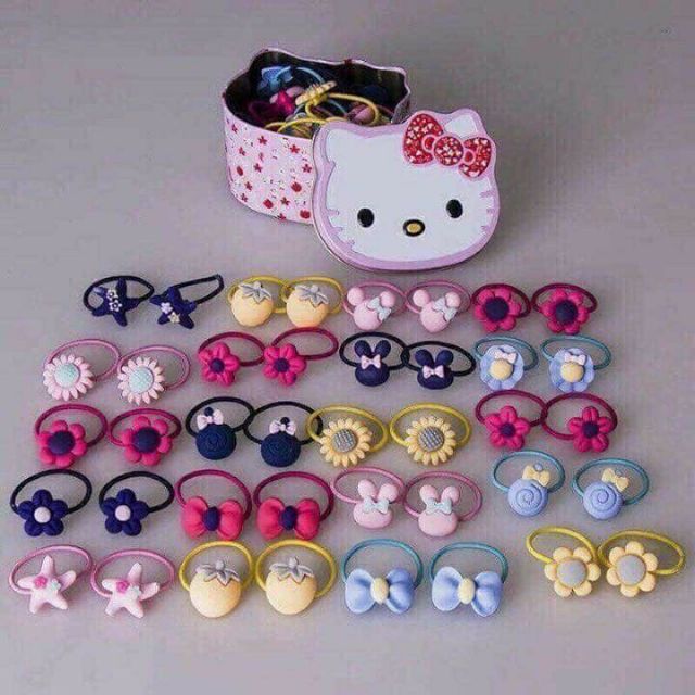 CHUN BUỘC TÓC KITTY SIÊU DỄ THƯƠNG CHO BÉ