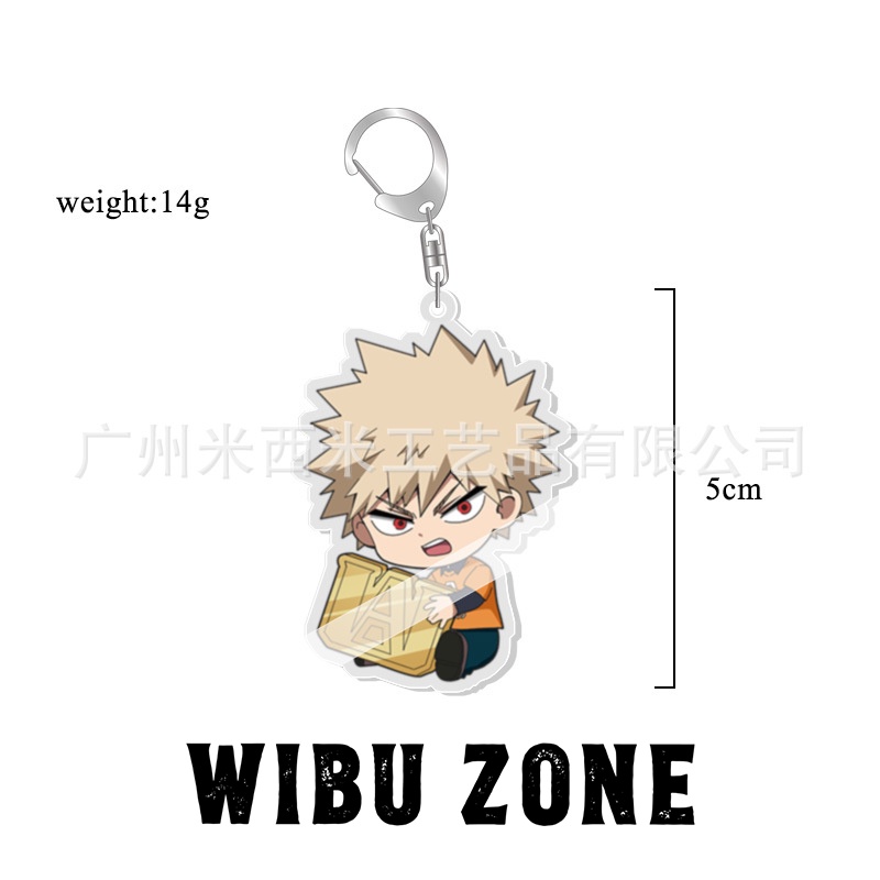 Móc chìa khóa nhân vật hoạt hình Boku No Hero Academia/Học Viện Anh Hùng phiên bản chibi dễ thương