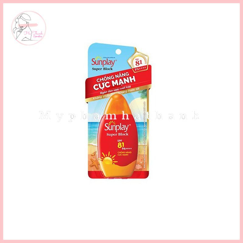 Kem Chống Nắng Sunplay Cực Mạnh Sunplay Super Block spf 81 PA +++ 30g Chính Hãng Chống Nắng Hiệu Quả - HT132