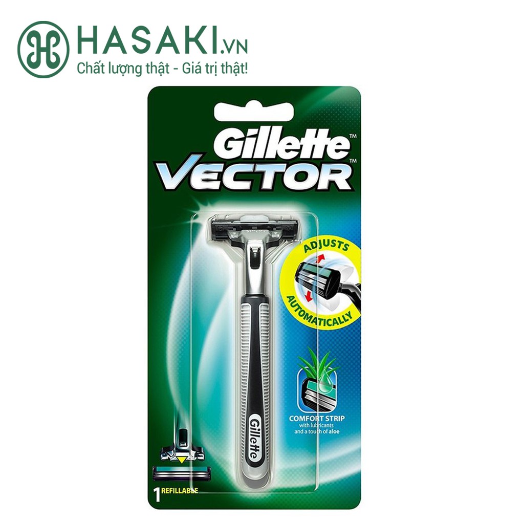 Dao Cạo Râu Gillette Vector Plus Kèm 1 Đầu Thay Vector Plus 1 Up