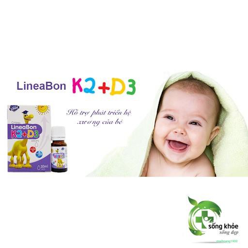 LineaBon K2+D3 - Bổ sung vitamin K2, D3. Tăng cường hấp thu canxi tối đa (Lọ 10ml)