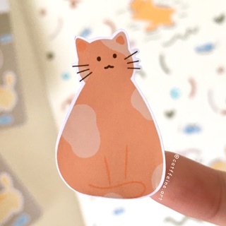 Set sticker 4 mèo mập và cá