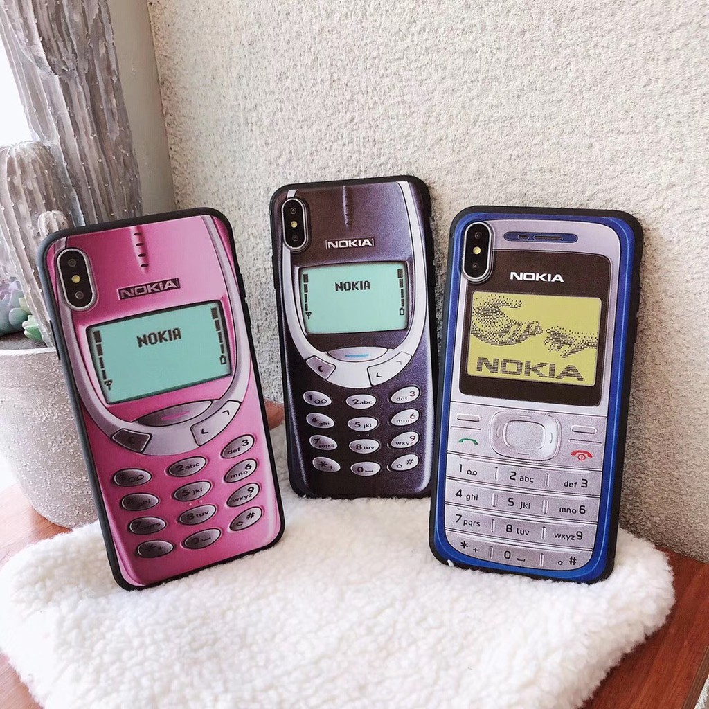 Ốp điện thoại TPU mềm hình chiếc điện thoại NOKIA cổ điển dành cho iPhone12/12pro/12promax//7/8/7p/8p/X/XS/Xr/Xs Max | BigBuy360 - bigbuy360.vn