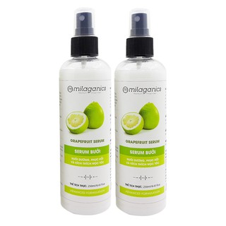 Combo 2 Serum Bưởi Kích Thích Mọc Tóc Milaganics (250ml/ chai)