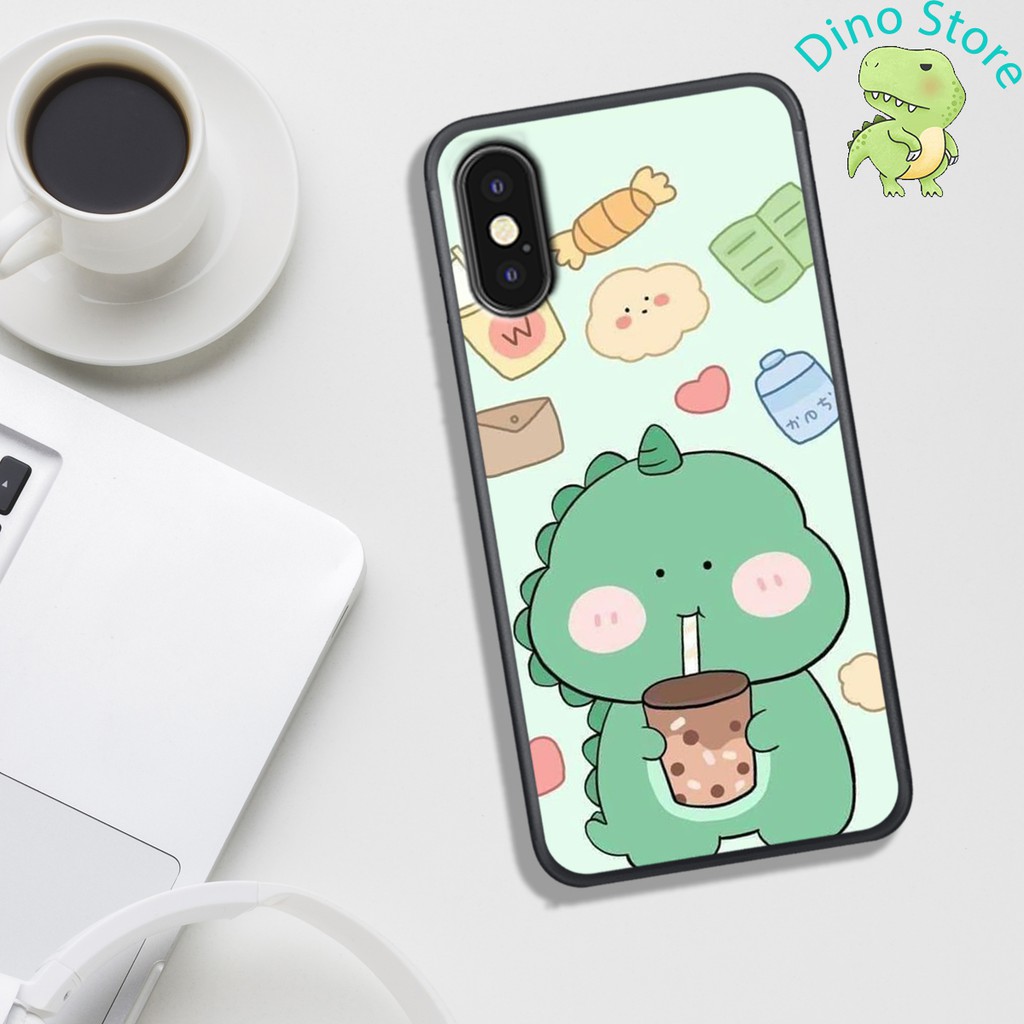 ỐP LƯNG IP X/XSMAX/XR ,  IN HÌNH KHỦNG LONG NGỘ NGHĨNH VÀ CUTE