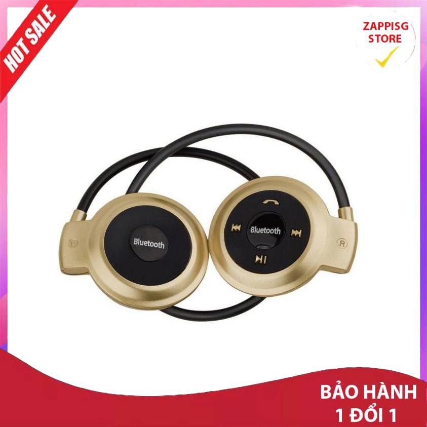 ✔️ Tai nghe bluetooth,Tai nghe Bluetooth không dây mini 503TF (2 tai tròn, vàng)  - Bảo hành 1 đổi 1