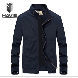 Áo khoác kaki nam cổ trụ phong cách Hàn Quốc lịch lãm - AKKCVN003