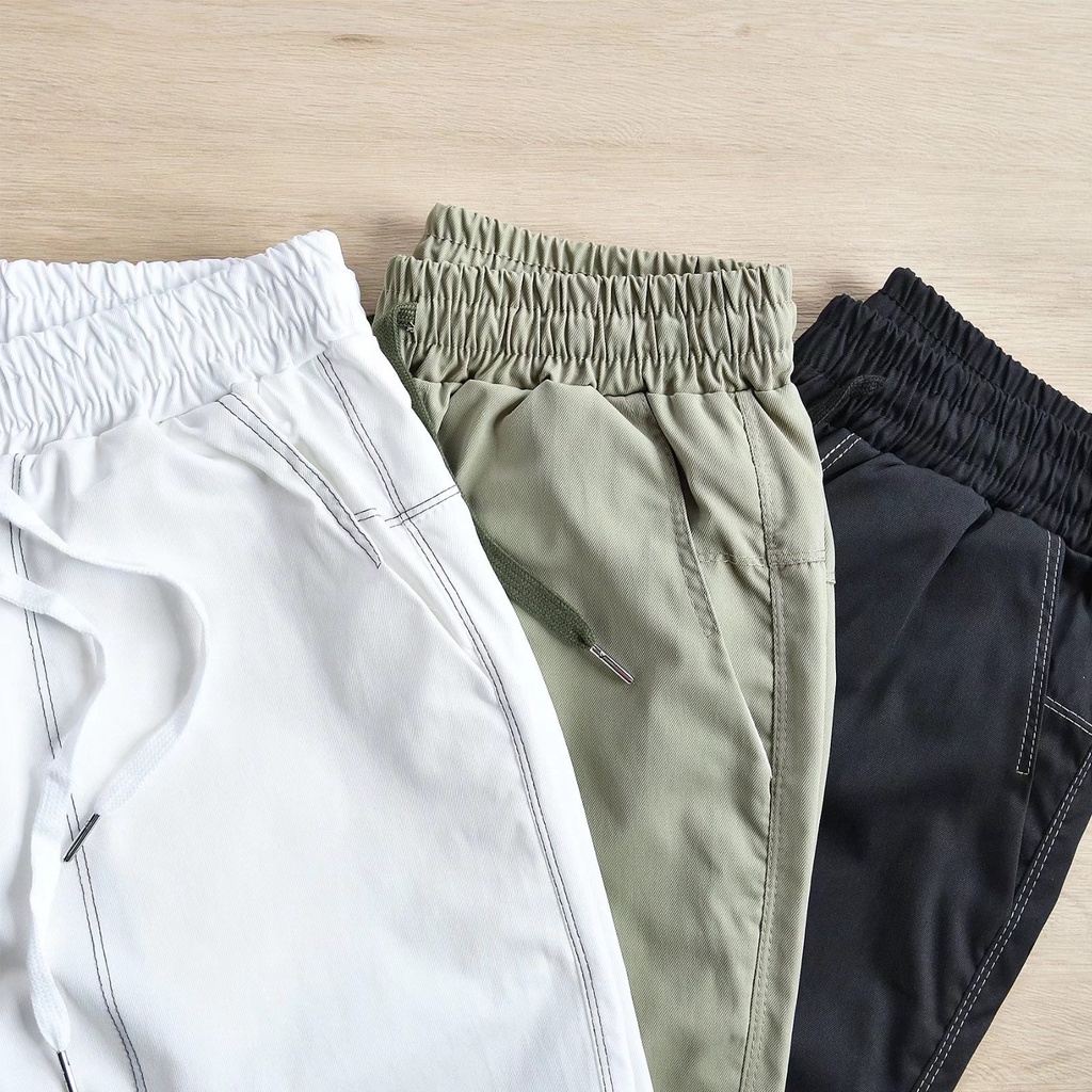 Quần Short Thể Thao Dáng Rộng Phối Túi Lớn Phong Cách Hàn Quốc Thời Trang Cho Nam Size M-3XL