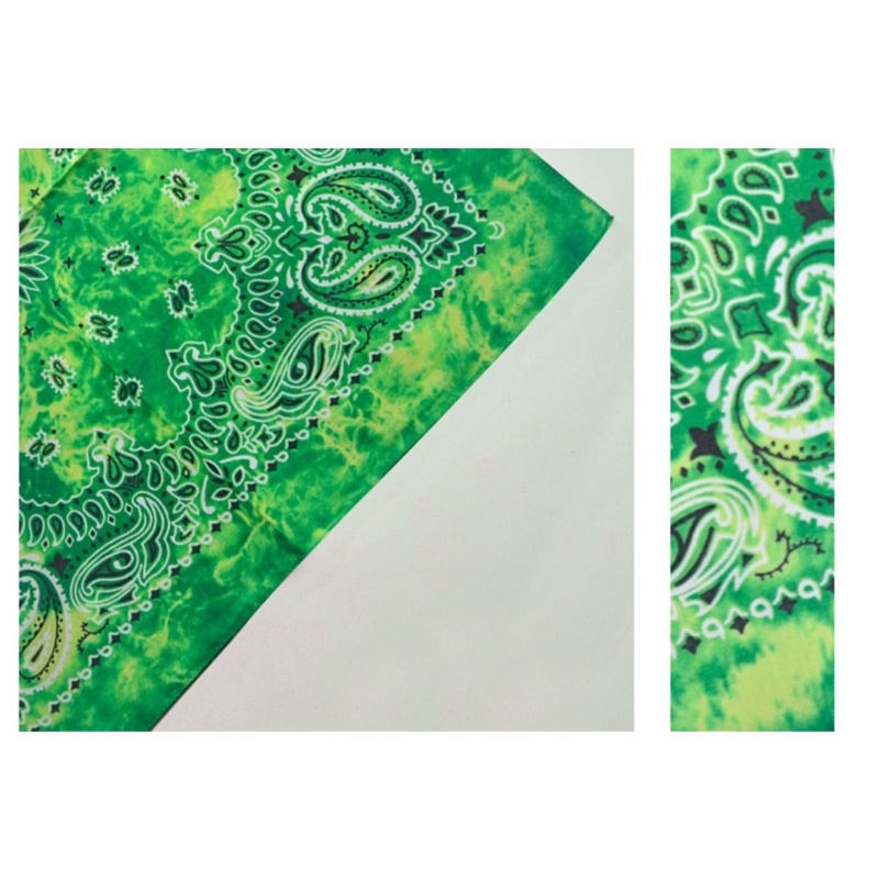 Khăn bandana cotton in hạt điều loang màu size 55x55cm