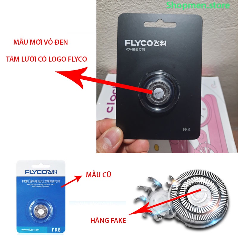 {Bộ 3 Lưỡi } máy cạo râu flyco Fs360, 370, 378, 339, 371, 375 .... nhiều mã khác - Lưỡi chính hãng