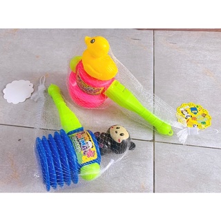 Đồ chơi búa gõ hammer kêu chít chít mẫu đầu thú