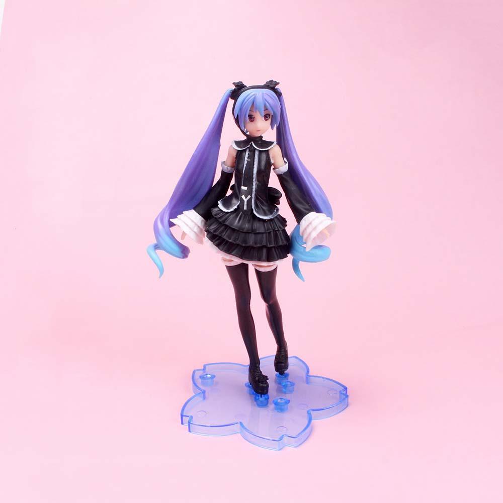 Mô Hình Đồ Chơi Nhân Vật Hatsune Miku Tóc Tím Đen Bằng PVC
