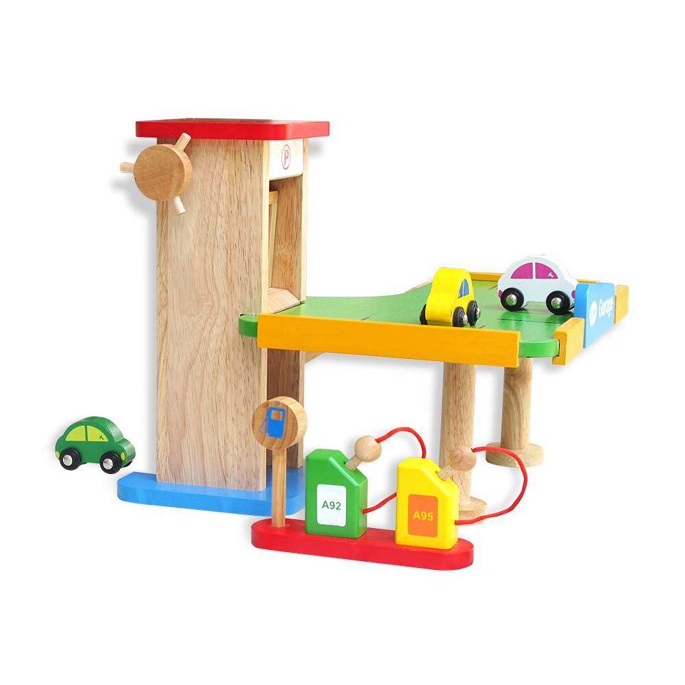 Đồ chơi gỗ Winwintoys - Gara xe hơi 61522