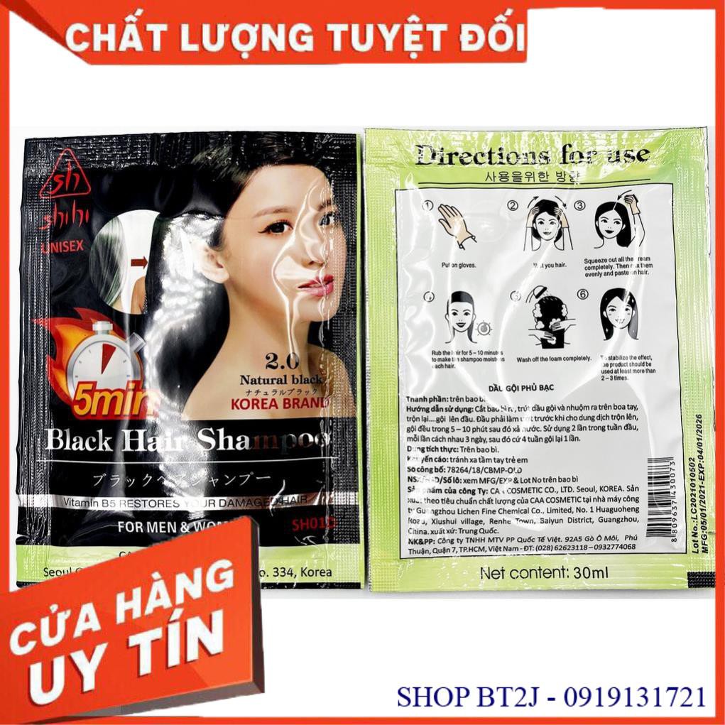 Dầu Gội Phủ Bạc – Hàn Quốc “Black Hair Shampoo”  - Dầu Gội Thảo Dược Hàn Quốc, Gội Là Đen