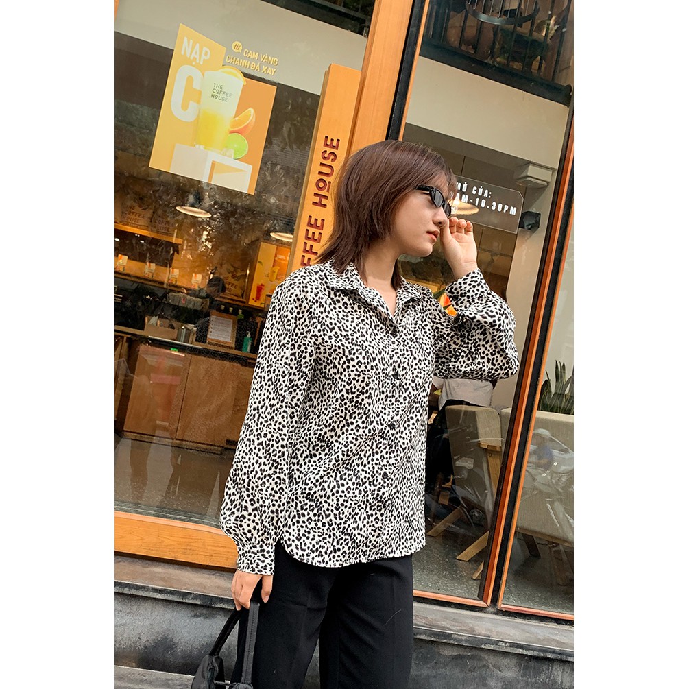 Áo sơ mi họa tiết da báo Leopard Pattern Shirt