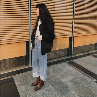 QUẦN JEANS GẬP GẤU 6817