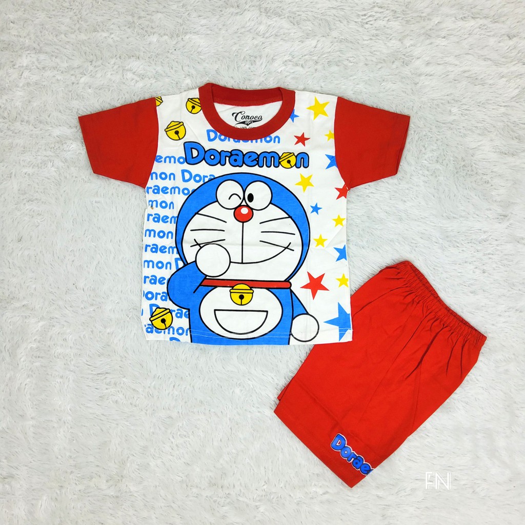 Doraemon Bộ Đồ Thời Trang Hình Doremon Đáng Yêu Cho Bé 1-5 Tuổi