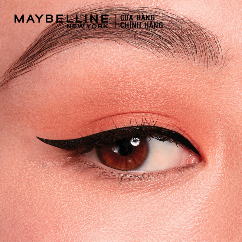 Bút kẻ mắt nước siêu sắc mảnh không lem không trôi Maybelline New York HyperSharp Liner Đen 0.5g