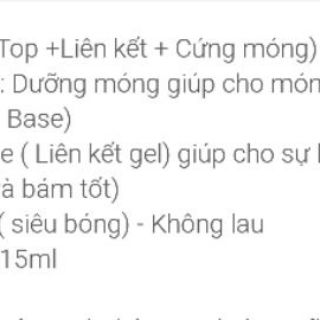 Base liên kết/top bóng/cứng móng nail