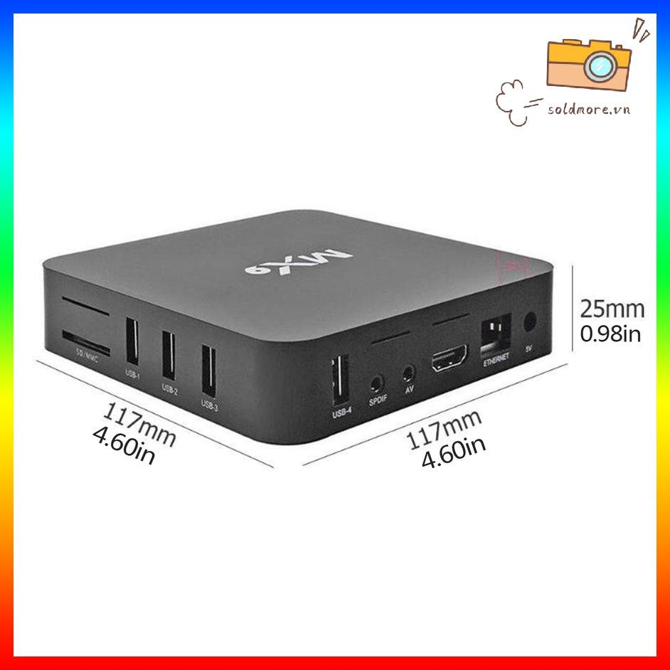 Bộ Thiết Bị Chuyển Đổi Tv Thường Thành Tv Thông Minh Mx9 5g 4k 1.2ghz