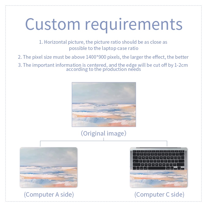 Pure color series stickers computer skin protective film, laptop decals are suitable for ASUS/Dell/HP/Acer/Huawei/macbook, etc