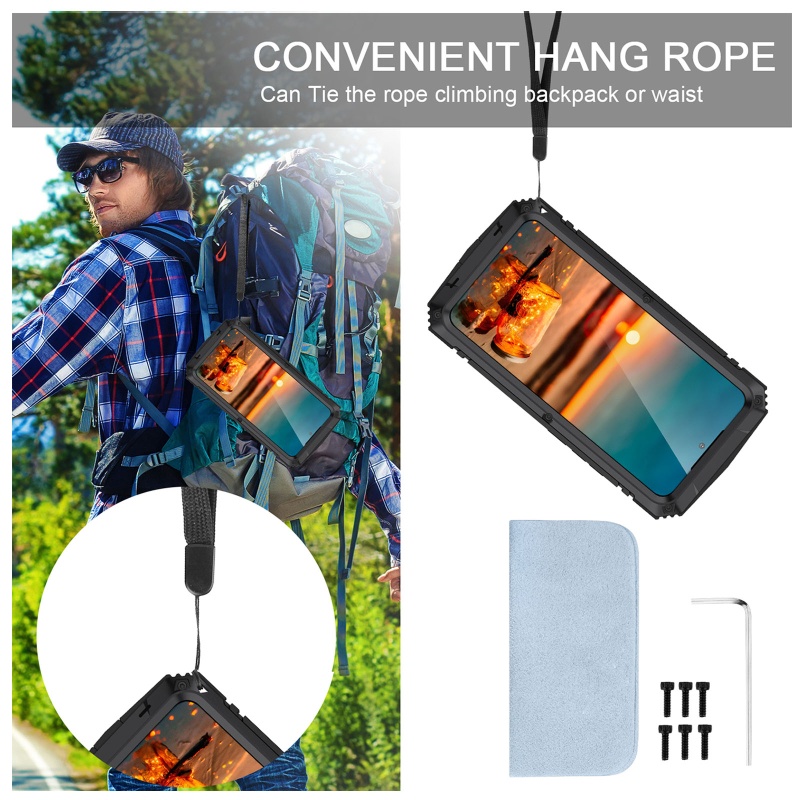 Ốp Điện Thoại Silicon Chống Trượt Bảo Vệ Toàn Diện Kèm Ốc Vít Cho S22