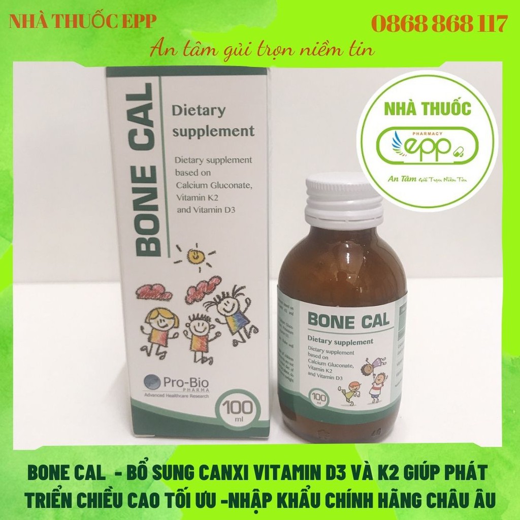 BONE CAL - Bổ sung CANXI, D3 VÀ K2 nhập khẩu chính hãng từ Italy