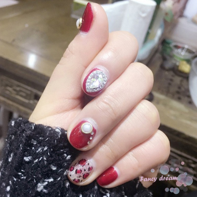 Phụ kiện pha lê trang trí móng tay 3D nhiều màu 12 hộp