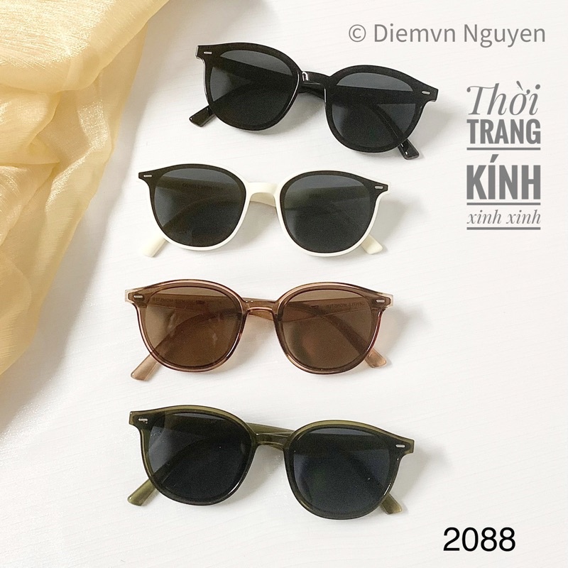Kính râm thời trang 2088_Kính râm nữ kiểu mắt mèo  chuẩn UV
