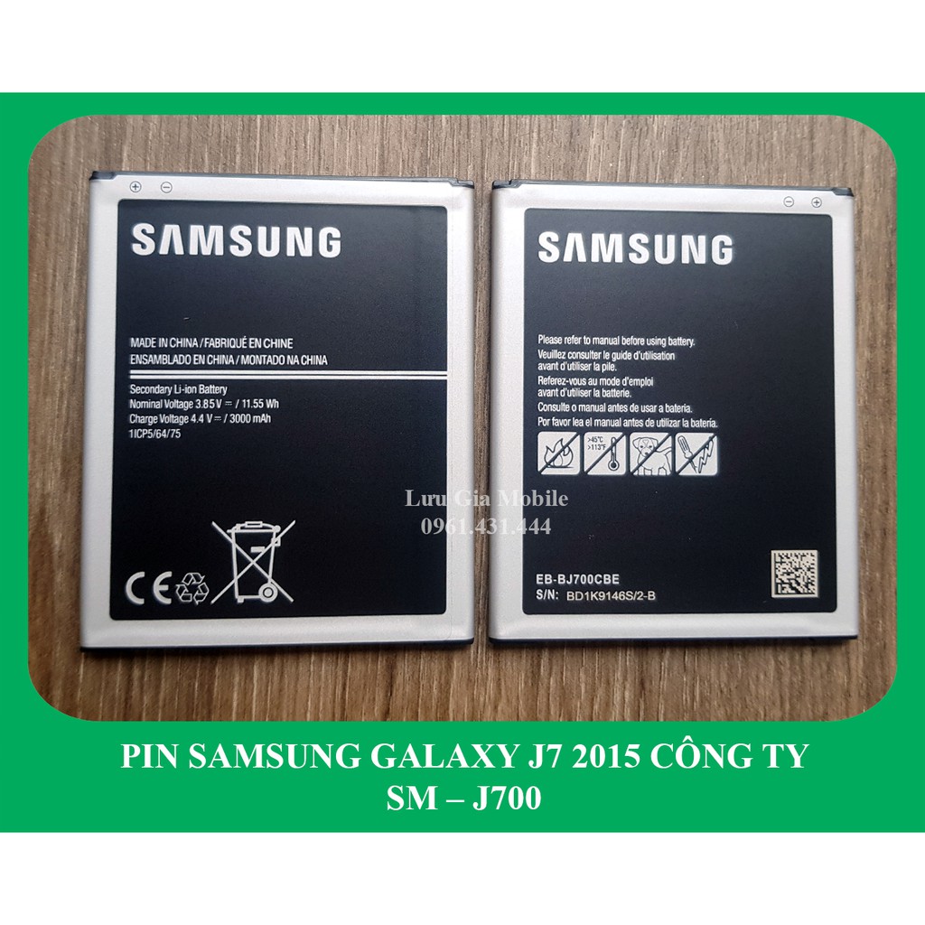 Pin Samsung Galaxy J7 2015 zin công ty