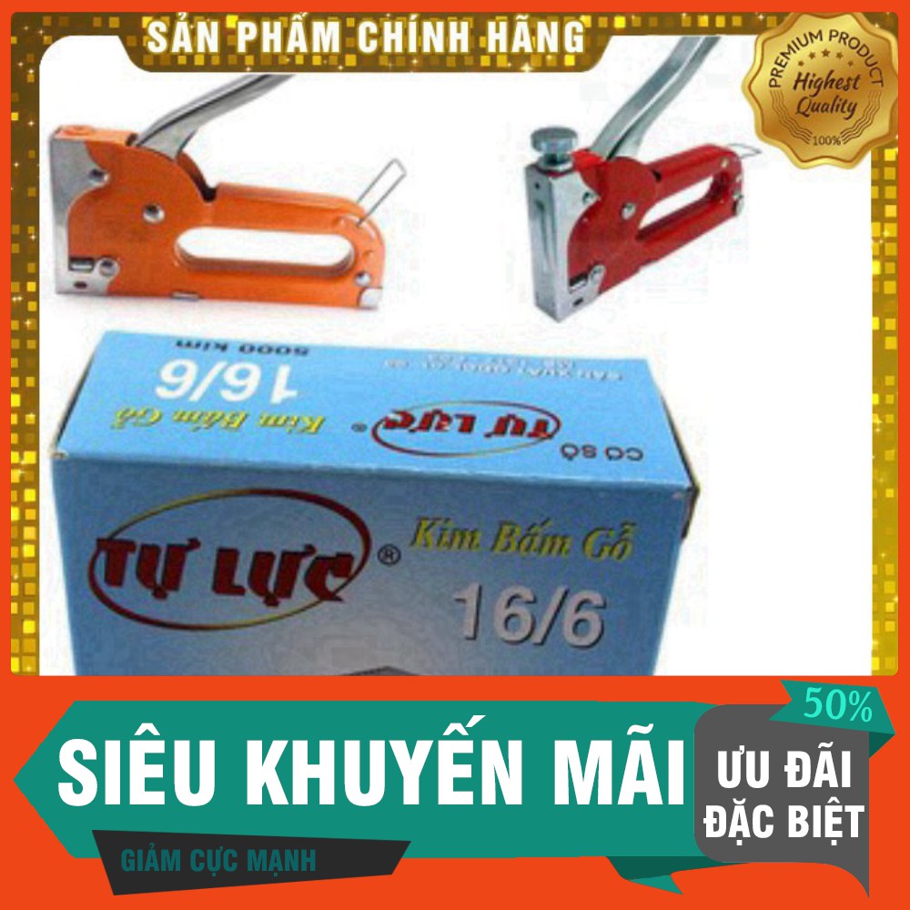 [  GIÁ TỐT - HÀNG CHẤT LƯỢNG ] Hộp 5000 ghim bấm gỗ tự lực 16/6