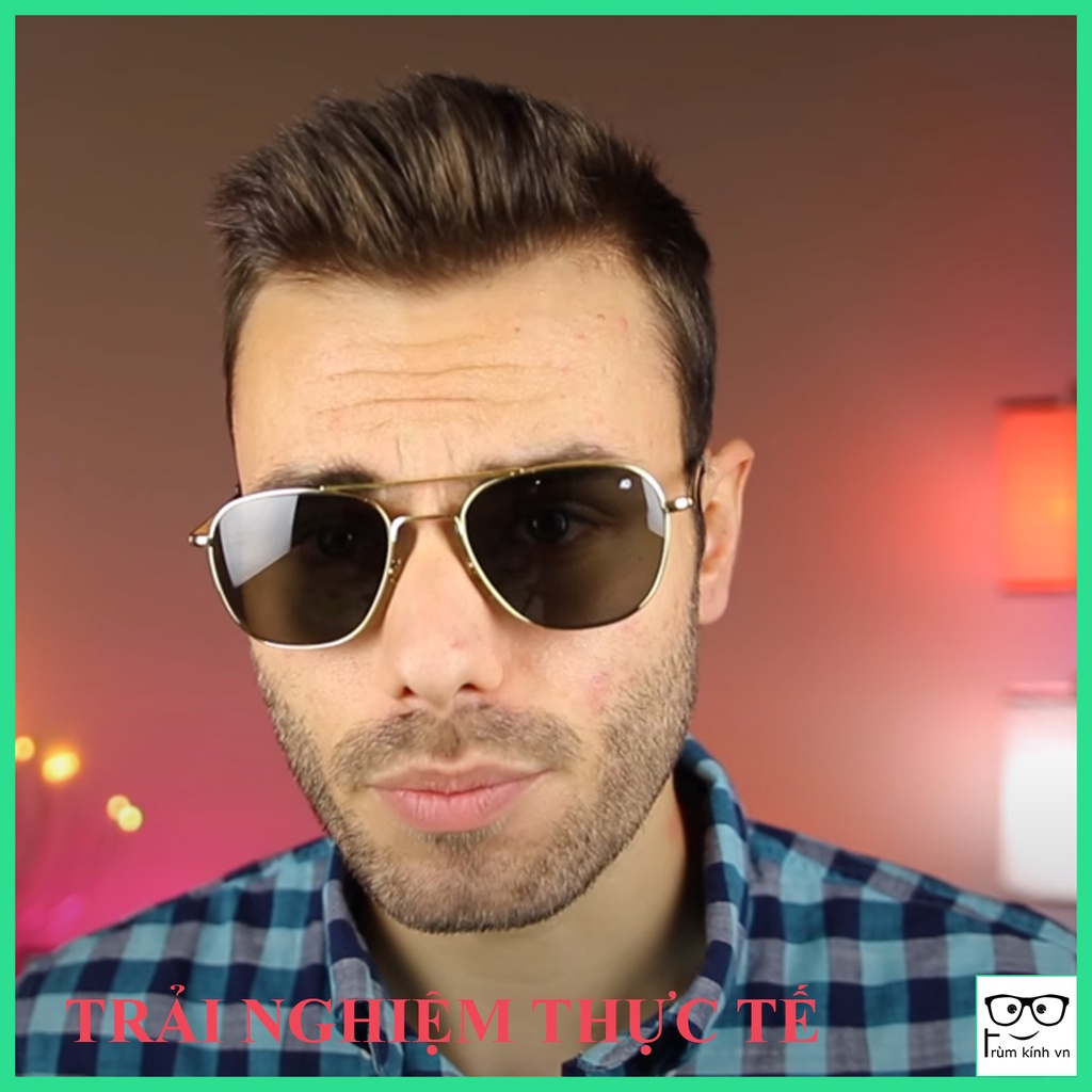 KÍNH NAM AO PILOT PHI CÔNG MẠ VÀNG [GỌNG KÍNH RÂM] | BigBuy360 - bigbuy360.vn