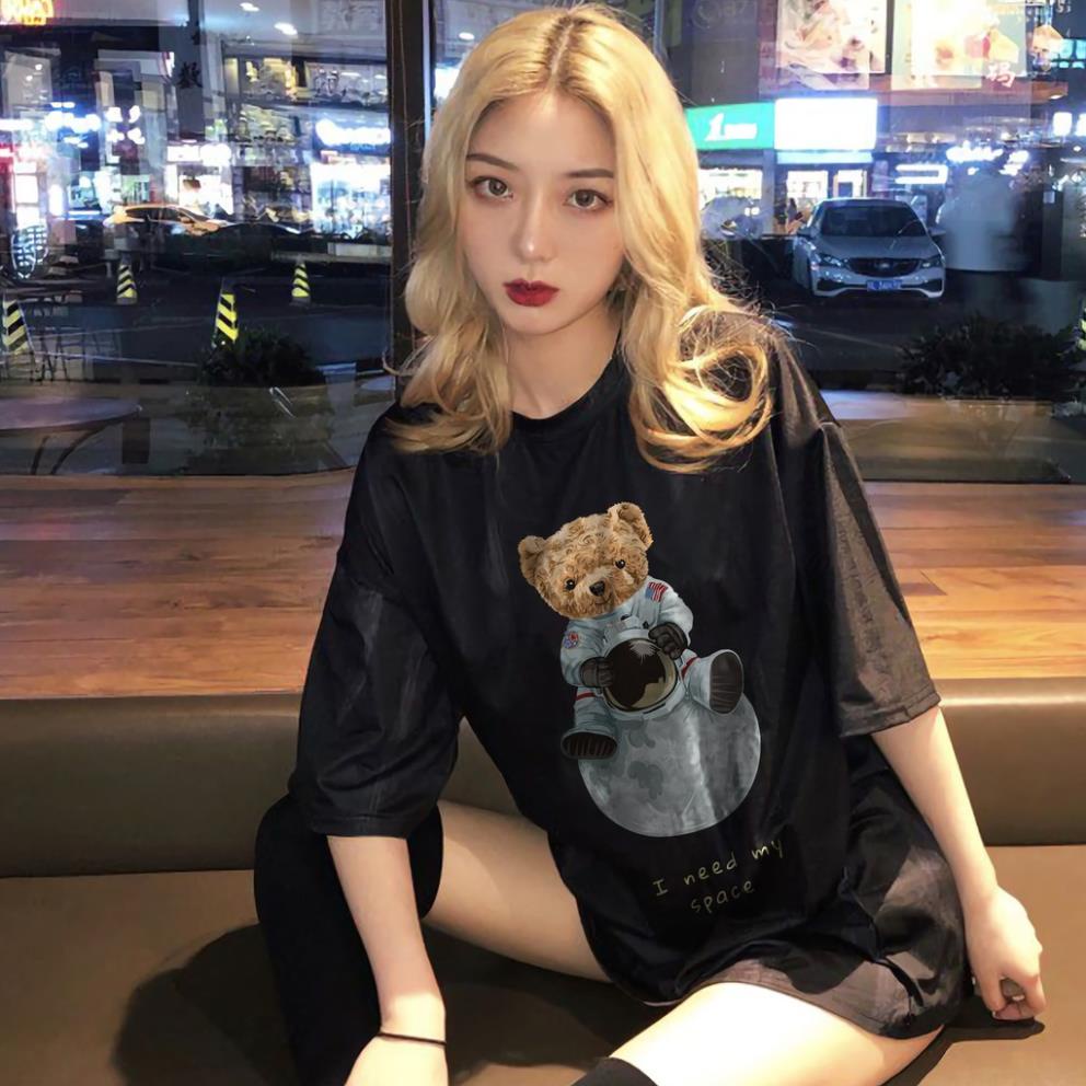 ❤️  ❤️ Áo thun UNISEX GẤU MẶT TRĂNG ngắn tay  cotton 2 chiều co dãn, thấm hút mồ hôi HOTTREND 🍒🍒